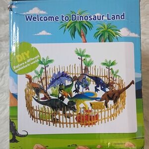 NWOT Dinosaur Land Playset Toys